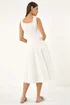 Roman Ivory Square Neck Midi Dress - 18 Image 3