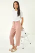 Roman Light Pink Petite Pocket Front Cropped Jeans - 16 Image 1