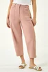 Roman Light Pink Petite Pocket Front Cropped Jeans - 16 Image 4