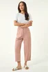 Roman Light Pink Petite Pocket Front Cropped Jeans - 16 Image 2