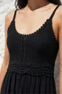 Roman Black Petite Crochet Trim Maxi Dress - 16 Image 4