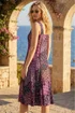 Roman Pink Peacock Print Panel Dress - 10 Image 3