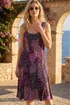 Roman Pink Peacock Print Panel Dress - 10 Image 2