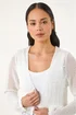 Roman Ivory Petite Pointelle Knit Cardigan - 16 Image 4