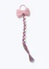 Muse Pink Sequin Fake Plait Bobble - One Size Image 1