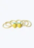 Muse 6 Pack Yellow Lemon Hair Bobbles - One Size Image 2