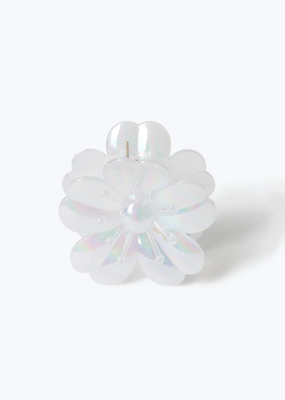 Muse White Flower Hair Claw Clip - One Size Image 1