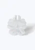 Muse White Flower Hair Claw Clip - One Size Image 1