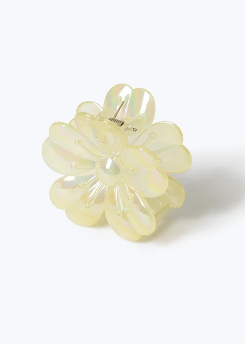 Muse Yellow Flower Hair Claw Clip - One Size Image 2