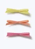 Muse 3 Pack Multi Colour Bow Hair Clips - One Size Image 1