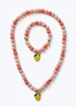 Muse Pink Lemon Beaded Jewellery Set - One Size Image 1