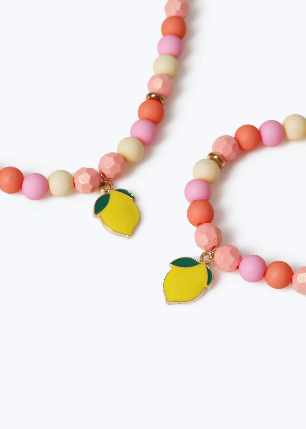 Muse Pink Lemon Beaded Jewellery Set - One Size Image 2