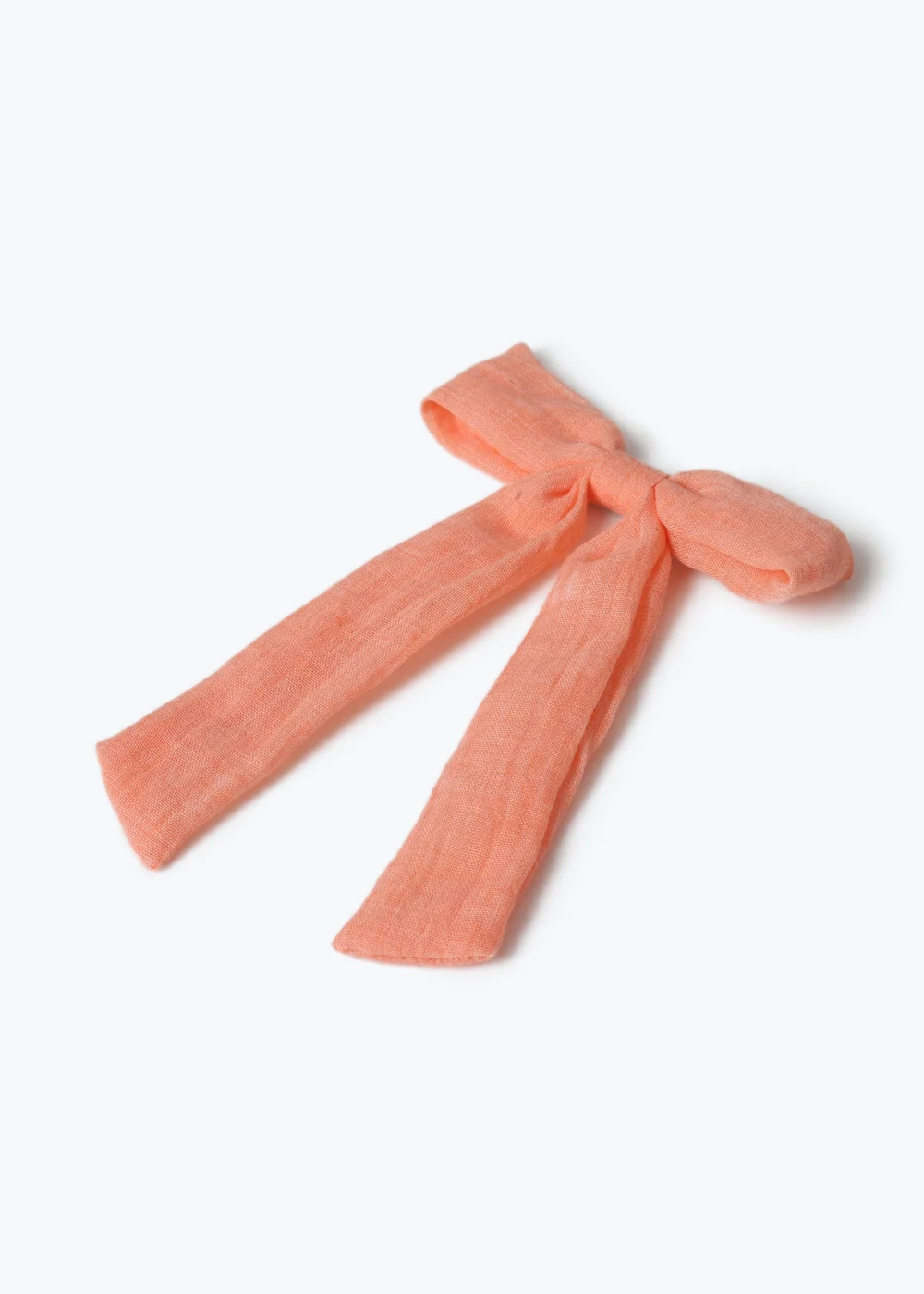 Muse Orange Cloth Bow Clip - One Size Image 2