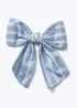 Muse Blue Stripe Bow Clip - One Size Image 1