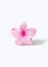 Muse Pink Hibiscus Flower Claw Clip - One Size Image 1