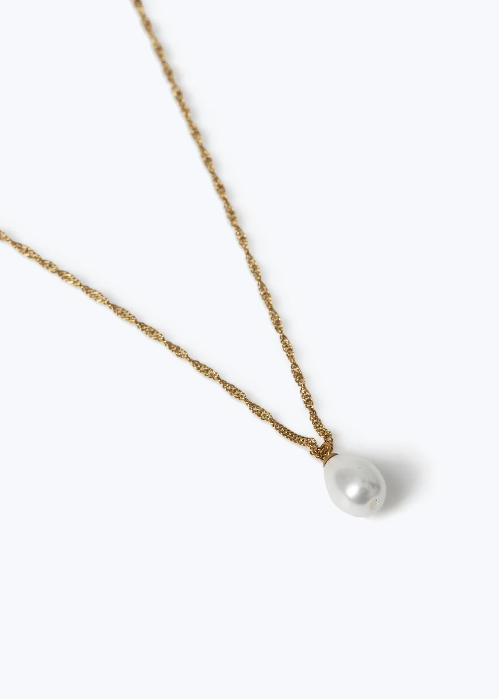 Muse Gold Pearl Necklace - One Size Image 1