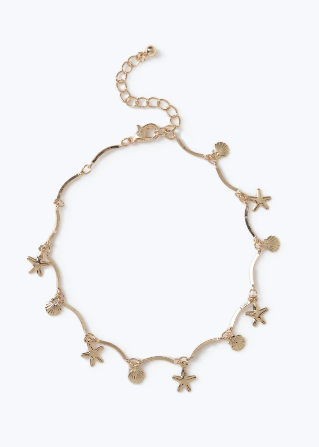 Muse Gold Starfish Anklet