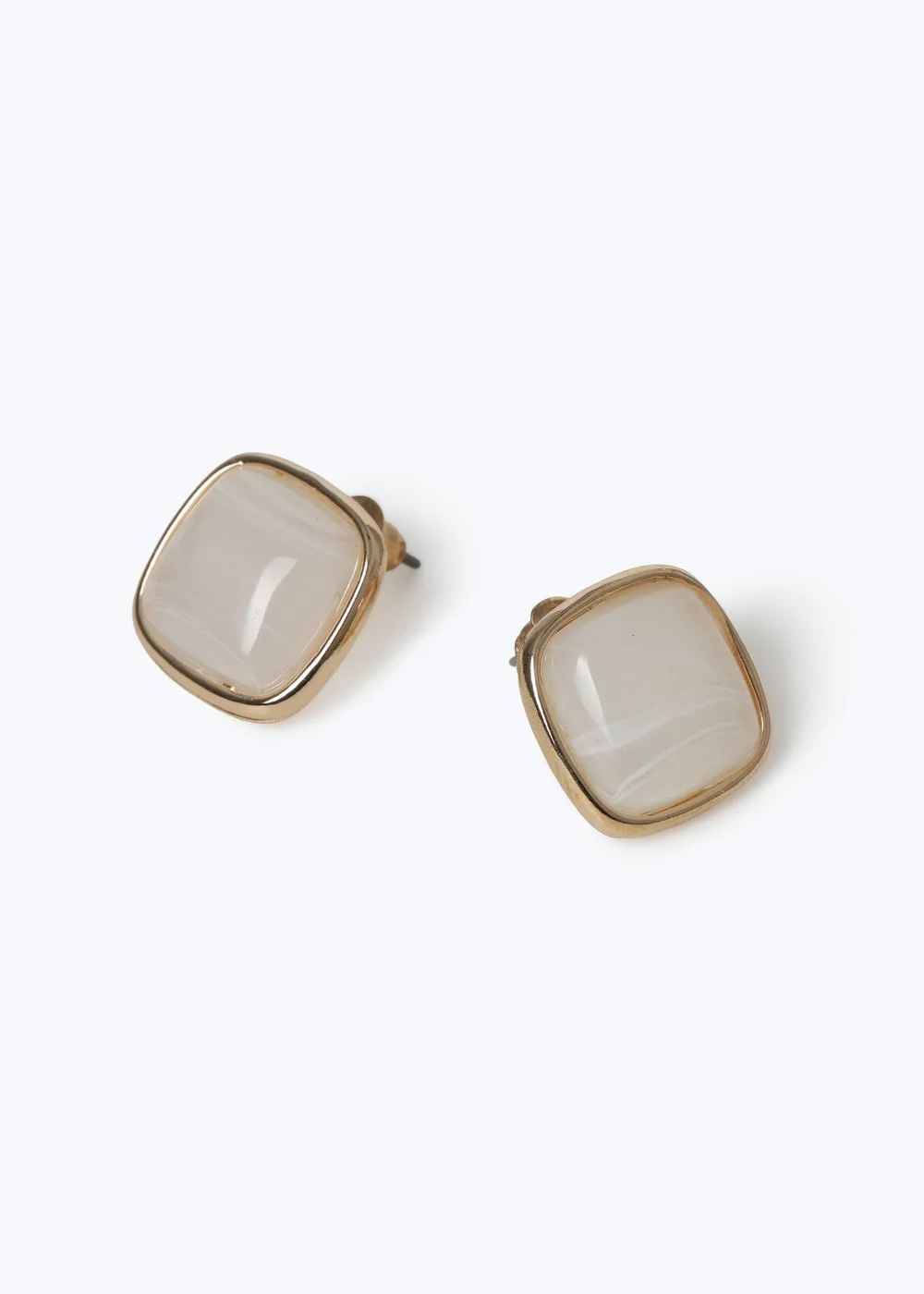 Muse Gold Enamel Mini Stud Earrings - One Size Image 1