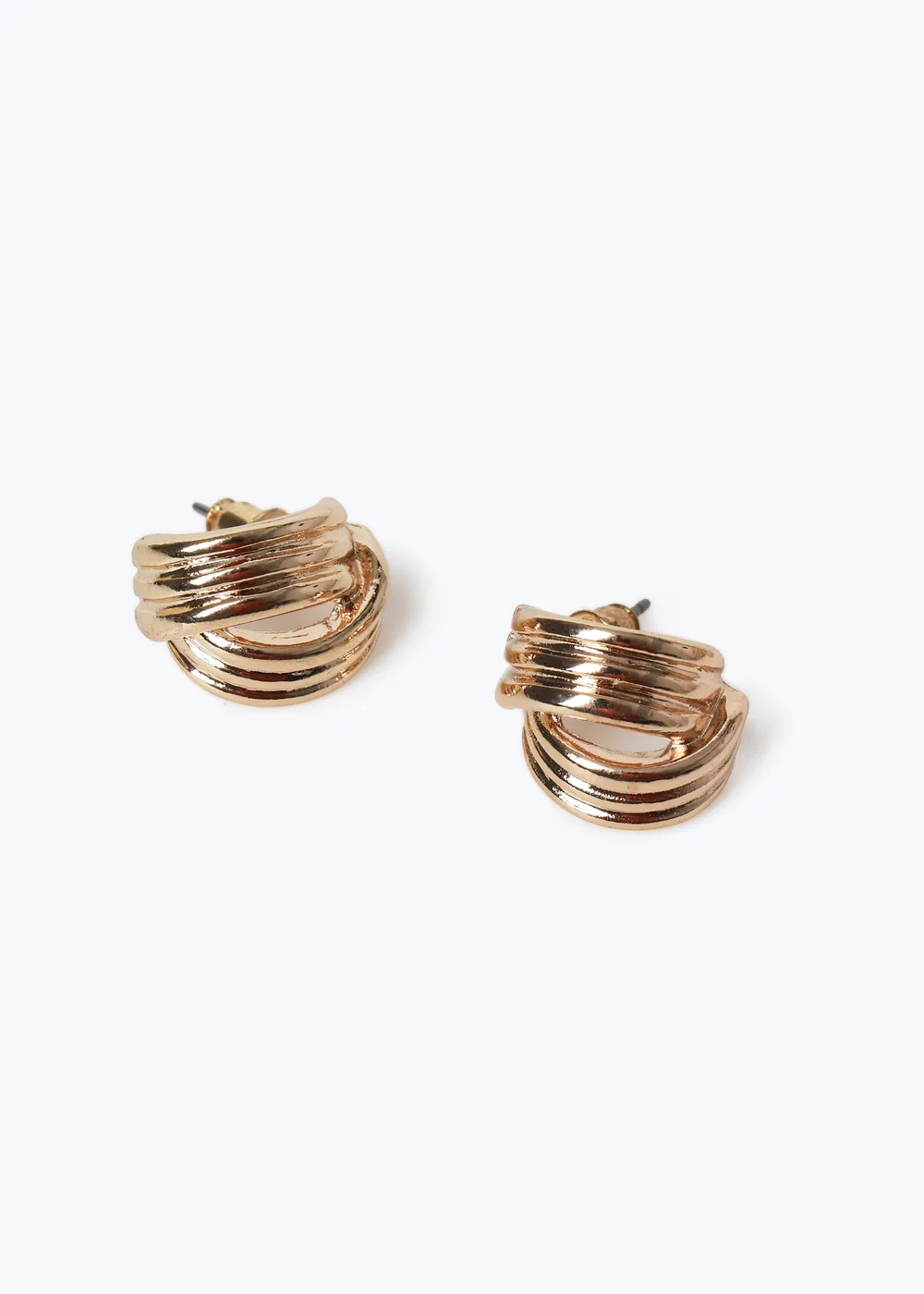 Muse Gold Twist Studs Gold - One Size Image 1