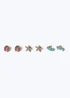 Muse 3 Pack Gold Starfish - One Size Image 1