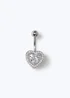 Muse Stainless Steel Belly Ring Silver - One Size Image 1