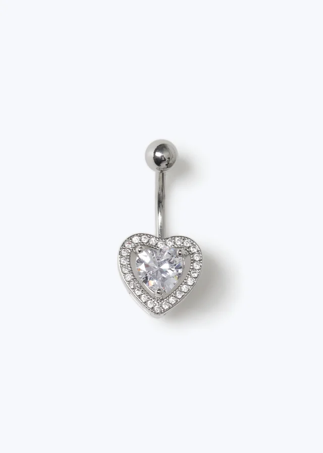 Muse Stainless Steel Belly Ring Silver