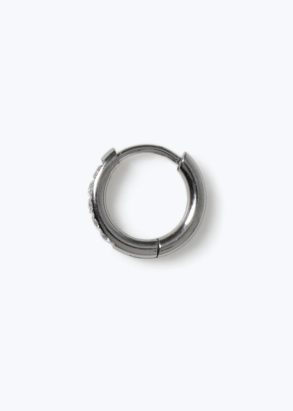 Muse Surgical Steel Hoop Ear Piercing Silver - One Size Image 1