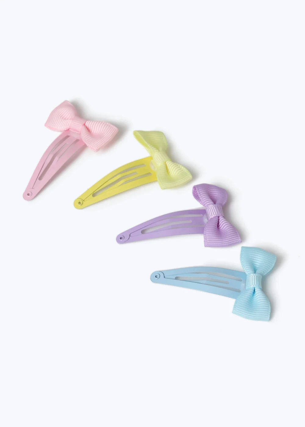 4 Pack Muse Multicoloured Bow Clips - One Size Image 2