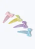 4 Pack Muse Multicoloured Bow Clips - One Size Image 2