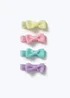 4 Pack Muse Pastel Bow Slide Clips - One Size Image 1
