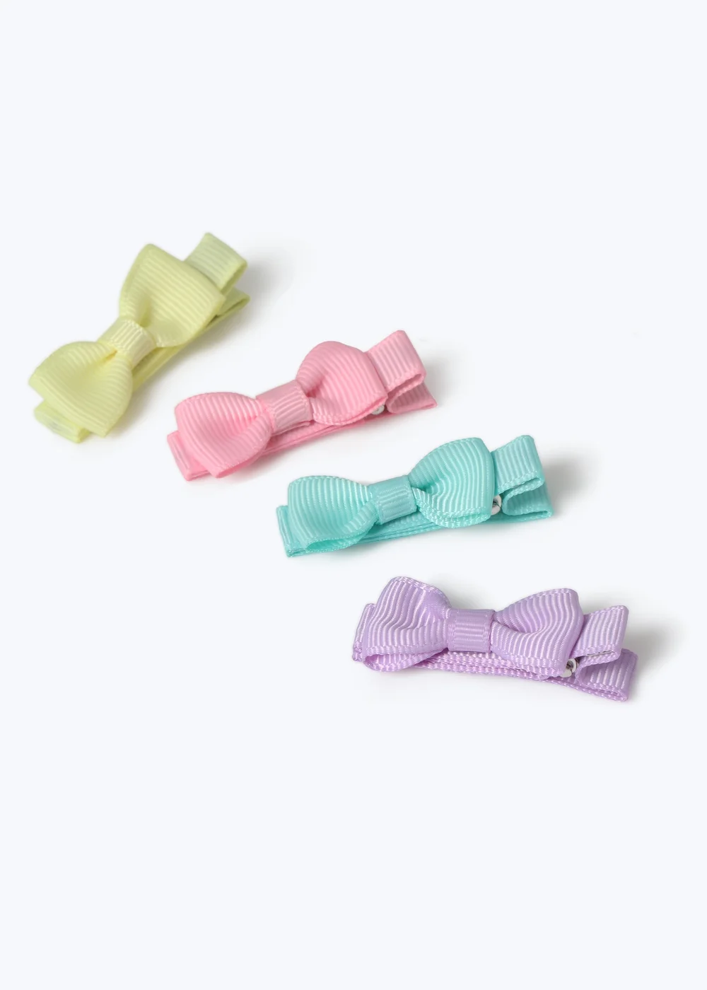 4 Pack Muse Pastel Bow Slide Clips - One Size Image 2