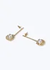 Muse Shell and Pearl Stick Drop Earrings Gold - One Size Image 1