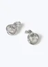 Muse Silver Mini Door Knocker Earrings - One Size Image 1