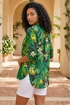 Roman Green Tropical Print Woven Overshirt - 16 Image 3