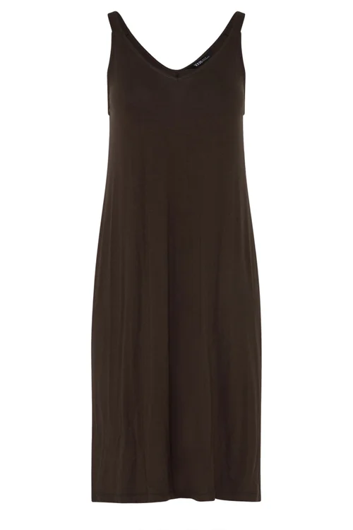 Yours Curve Chocolate Brown Midi Dress - 18-20 Image 5