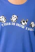 Yours Curve Blue 'This Is How I Roll' Panda Dipped Back Nightdress - 34-36 Image 4