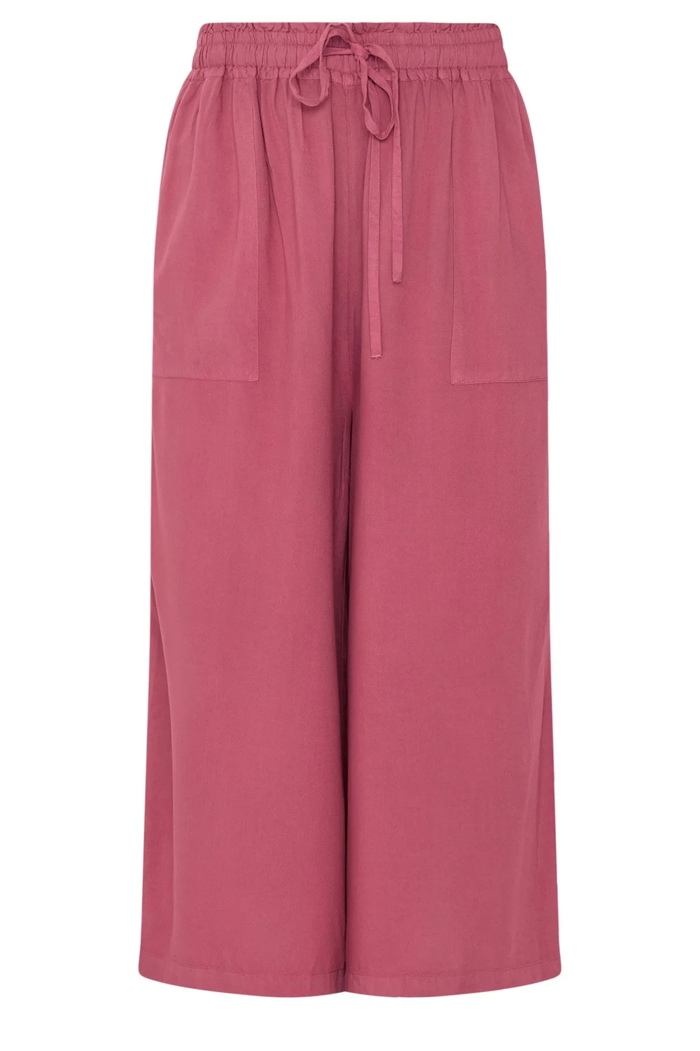 Yours Curve Red Chambray Culottes - 30-32 Image 5