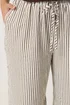 Yours Curve Chocolate Brown Stripe Trousers - 20 Image 5