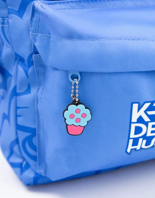 Vanilla Underground K-Pop Demon Hunters Unisex Kids Blue Derpy Tiger Backpack (One Size) - One Size Image 4