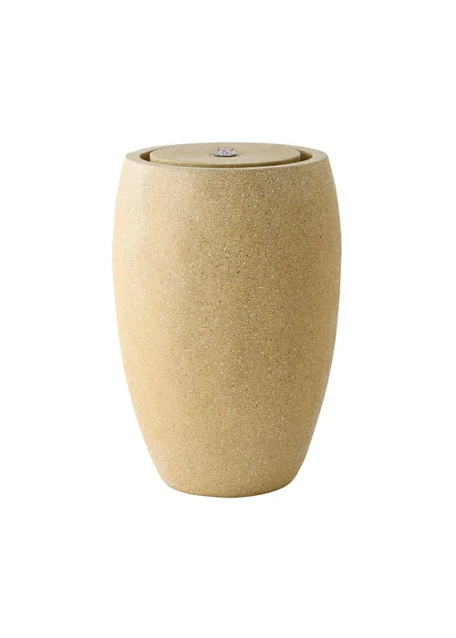 ValueLights Solar Natural Tall Round Water Fountain - One Size Image 3