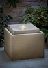 ValueLights Solar Square Water Fountain Feature - One Size Image 1