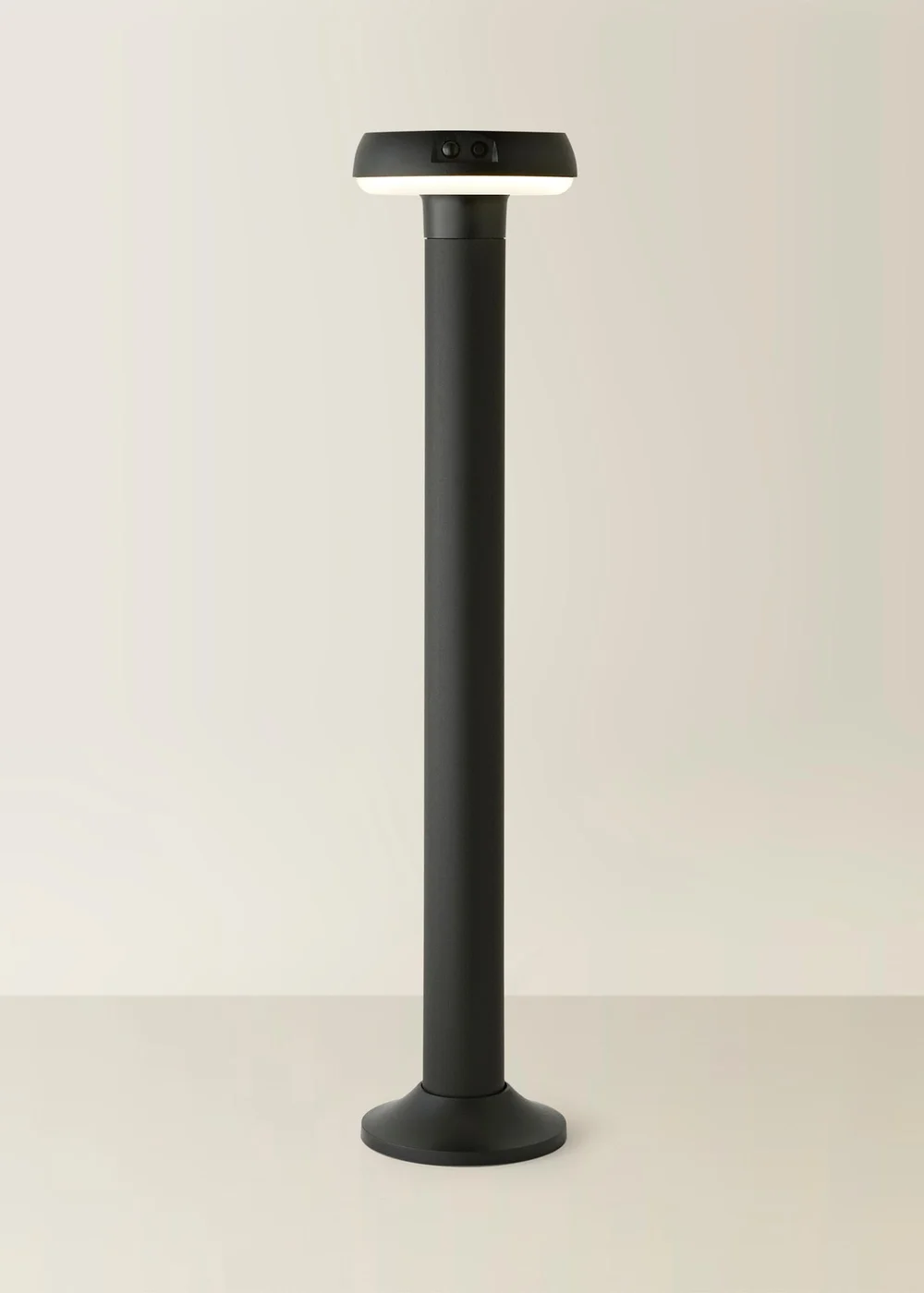 ValueLights LED Matt Black Solar Bollard Light - One Size Image 3