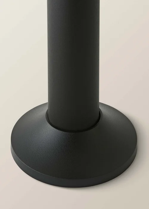 ValueLights LED Matt Black Solar Bollard Light - One Size Image 6