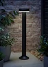 ValueLights LED Matt Black Solar Bollard Light - One Size Image 1