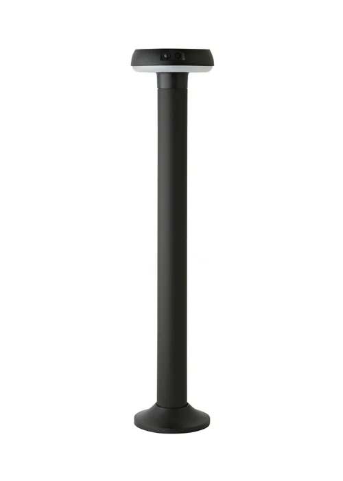 ValueLights LED Matt Black Solar Bollard Light - One Size Image 5