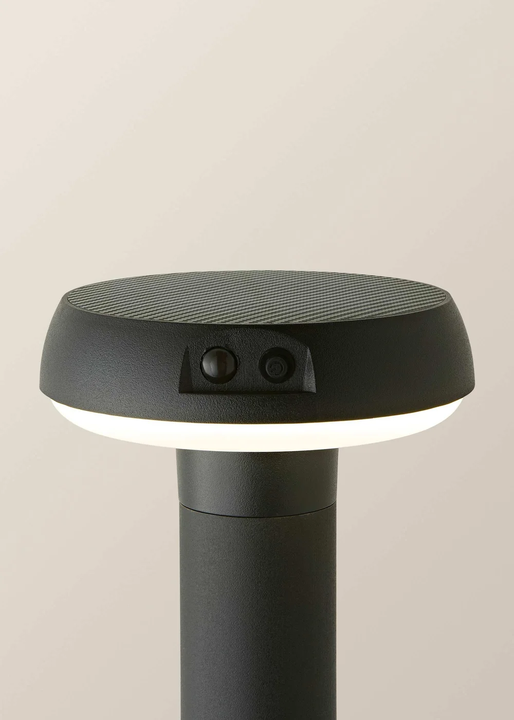 ValueLights LED Matt Black Solar Bollard Light - One Size Image 4