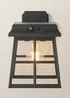 ValueLights LED Matt Black Panel Solar Wall Light - One Size Image 3