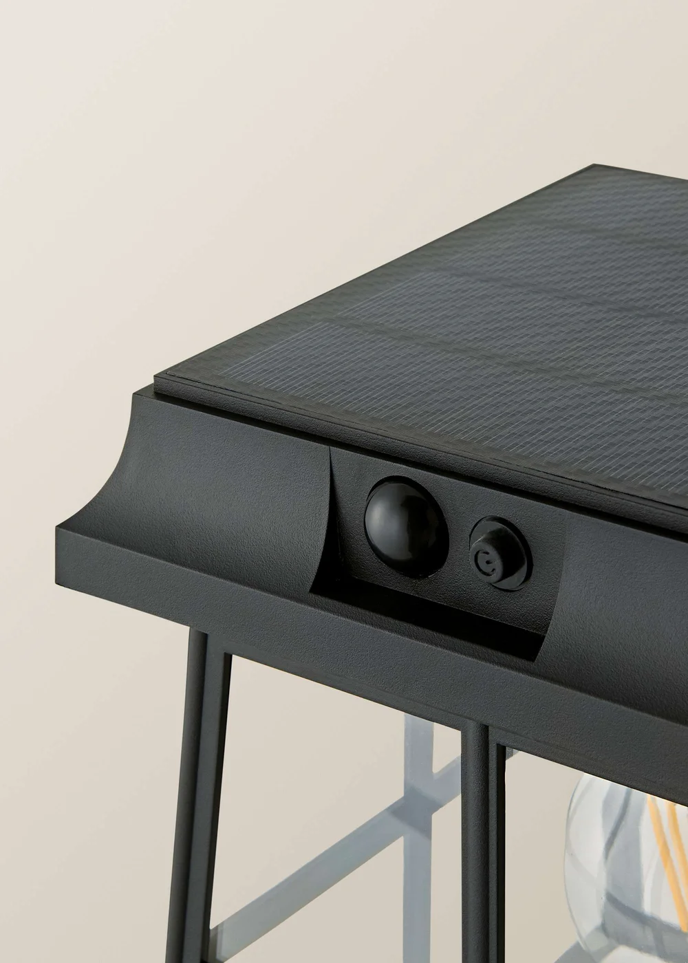 ValueLights LED Matt Black Panel Solar Wall Light - One Size Image 6