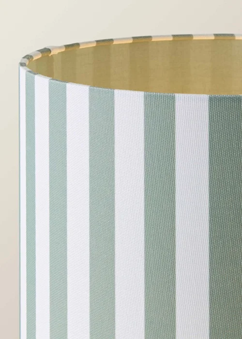 ValueLights Thorley Green Stripe Midi Floor Lamp - One Size Image 4