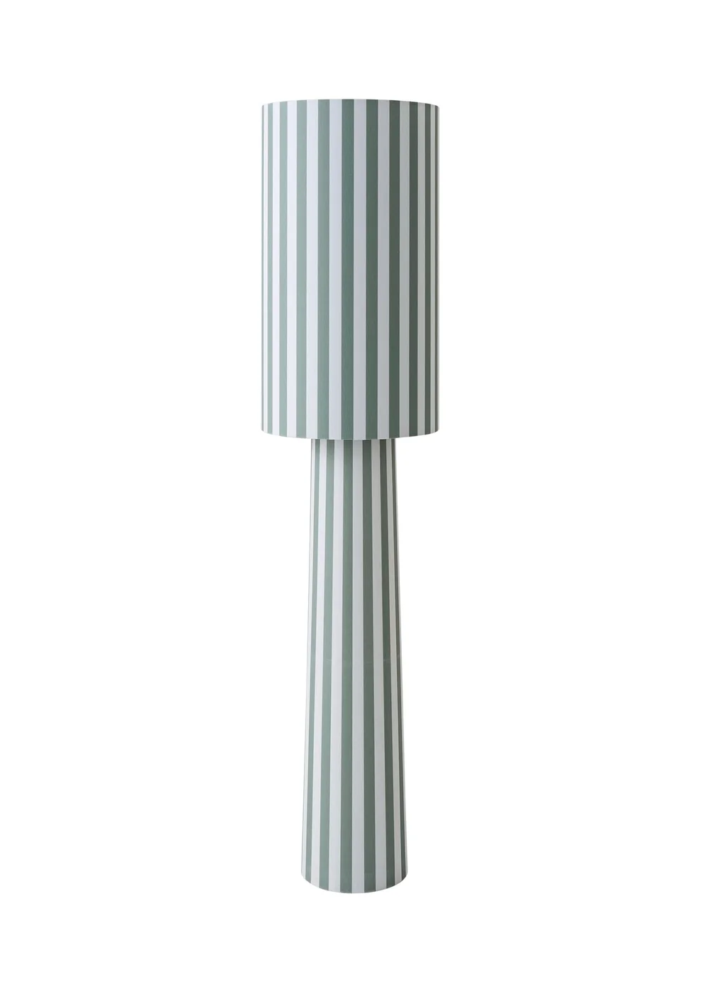 ValueLights Thorley Green Stripe Midi Floor Lamp - One Size Image 5